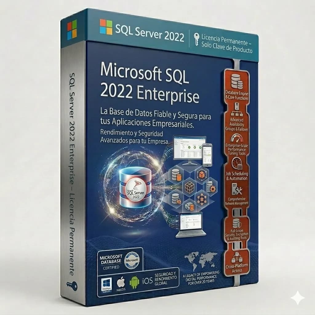 SQL Server 2022 Enterprise – Licencia Permanente