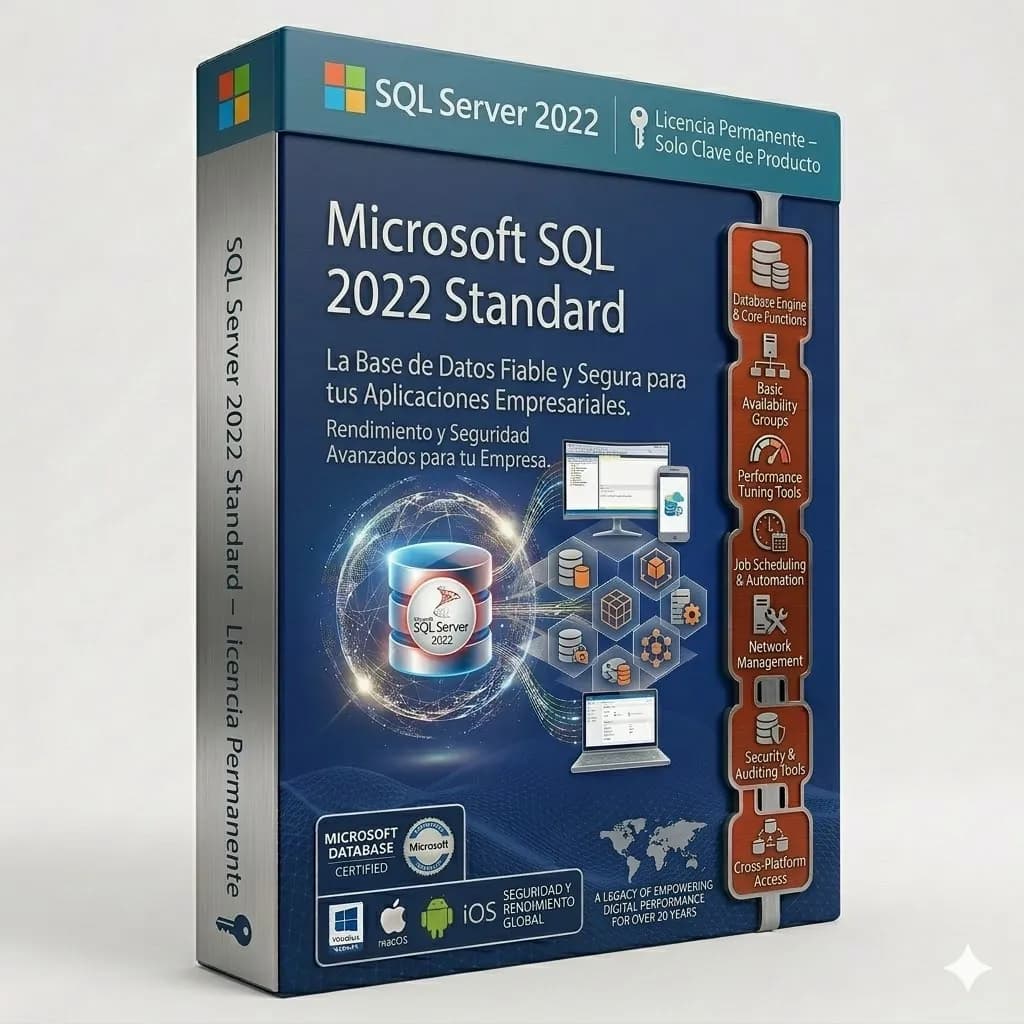 SQL Server 2022 Standard – Licencia Permanente