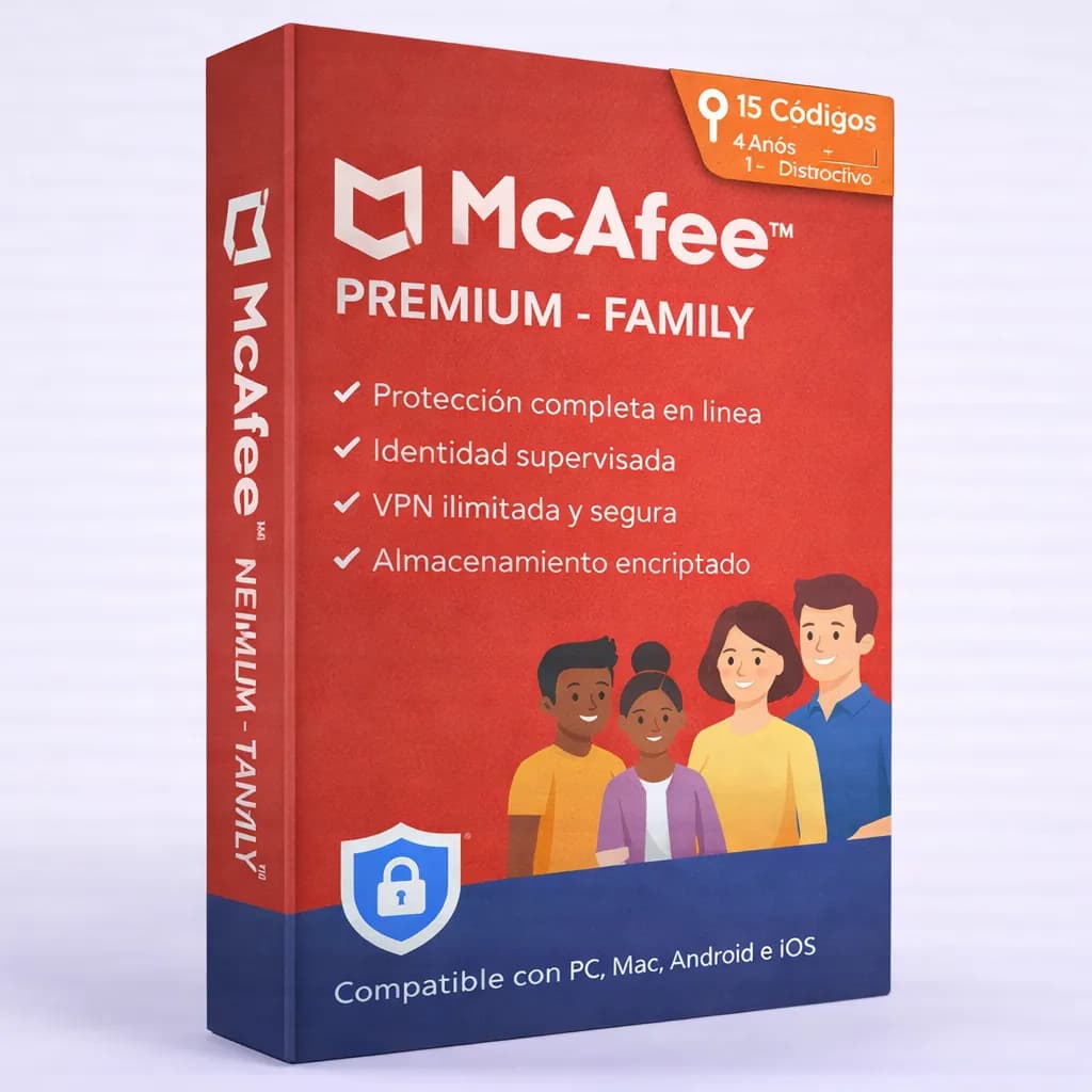 McAfee+™ Premium - Family | Key | 4 Años- 1 Equipo