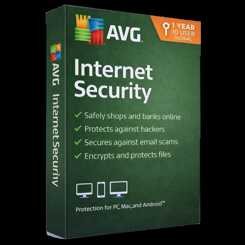 AVG Internet Security 1 Año – 10 Usuarios Global - Vortex Tech Colombia