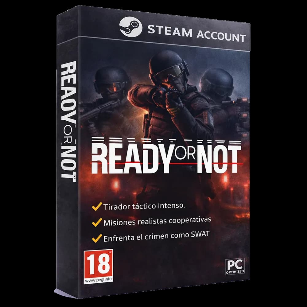 Ready Or Not PC Steam Account - Vortex Tech Colombia