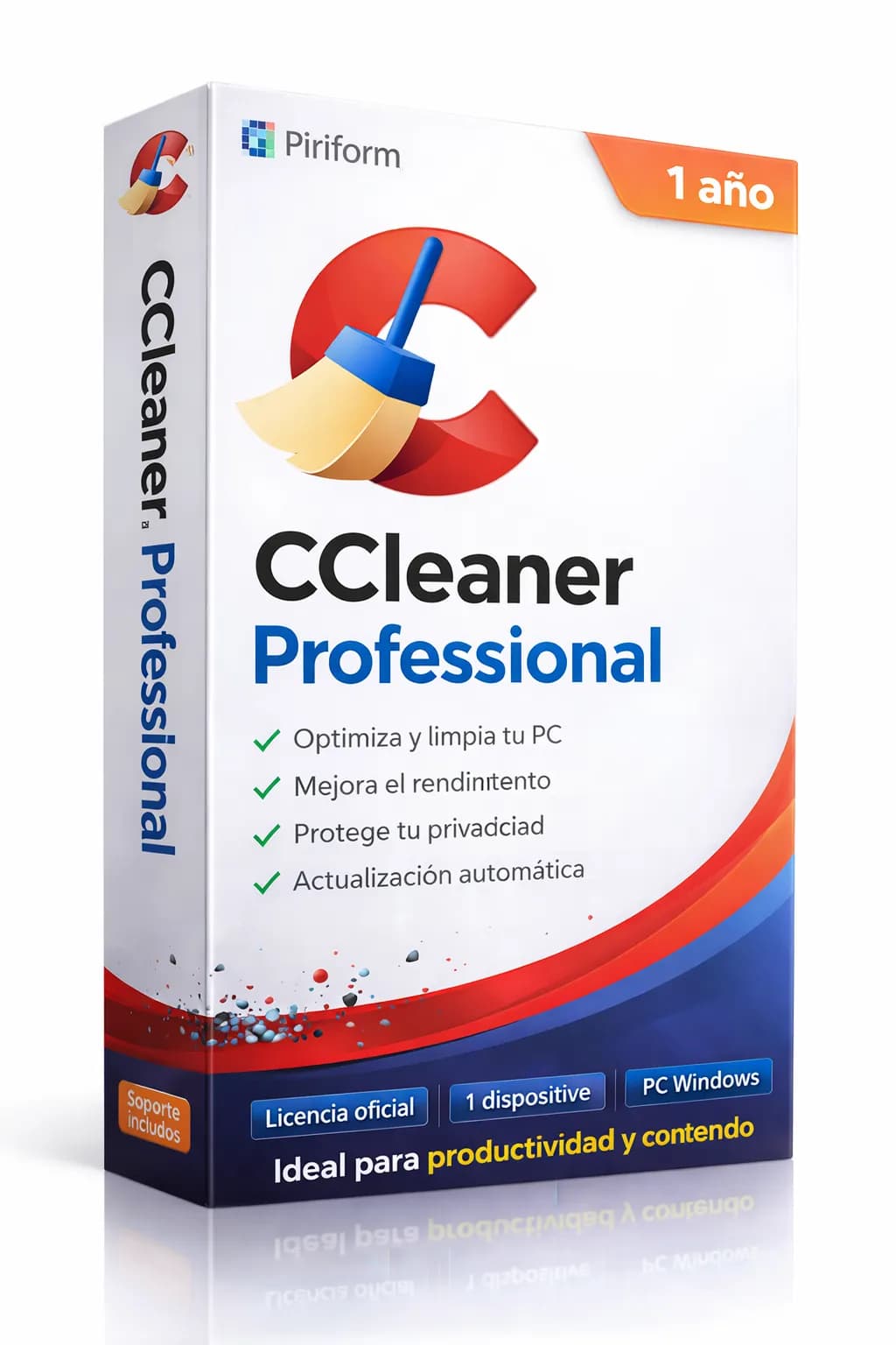CCleaner Professional 1 Año Licencia Original PC Optimización Windows