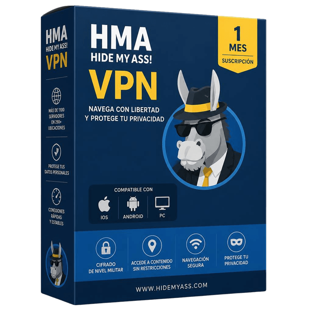 VPN HMA IOS/android/PC 1 mes - Vortex Tech Colombia