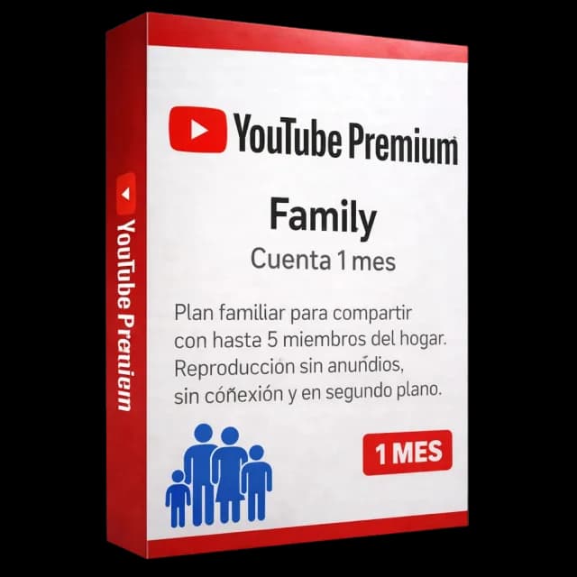 Youtube Family Premium 1 Mes