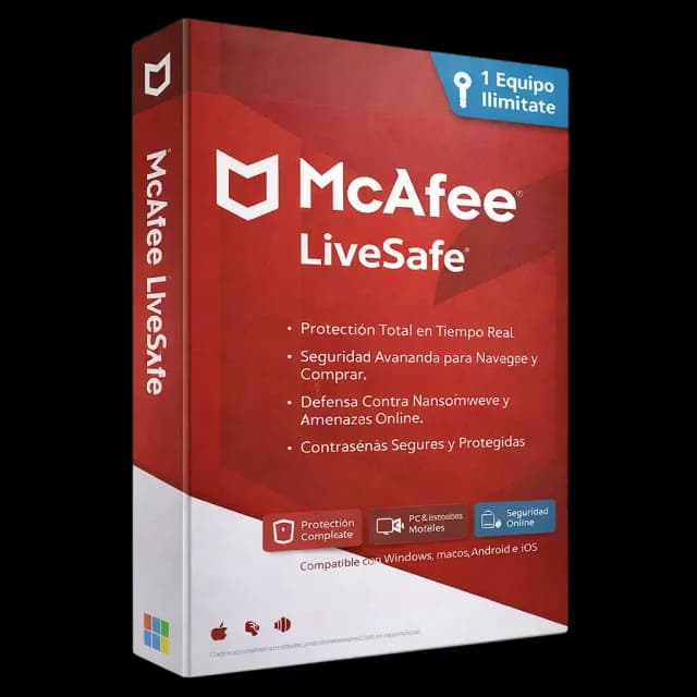 Antivirus McAfee LiveSafe 1 PC