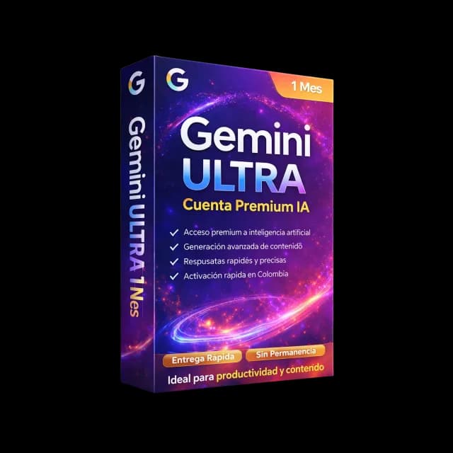 Gemini Ultra 1 Mes Cuenta Premium IA Acceso Completo