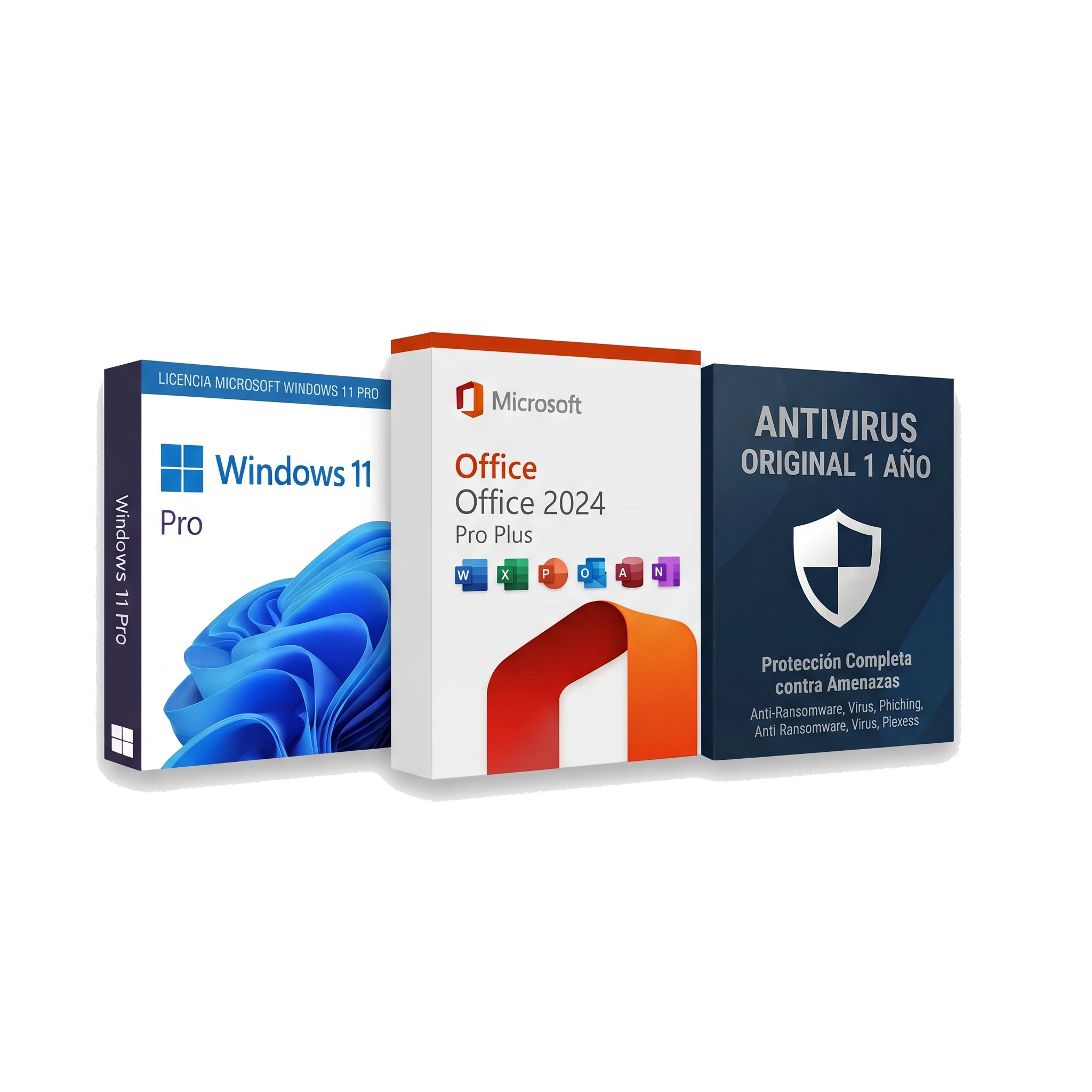 Pack PC Nuevo: Windows 11 Pro + Office 2024 Pro Plus + Antivirus